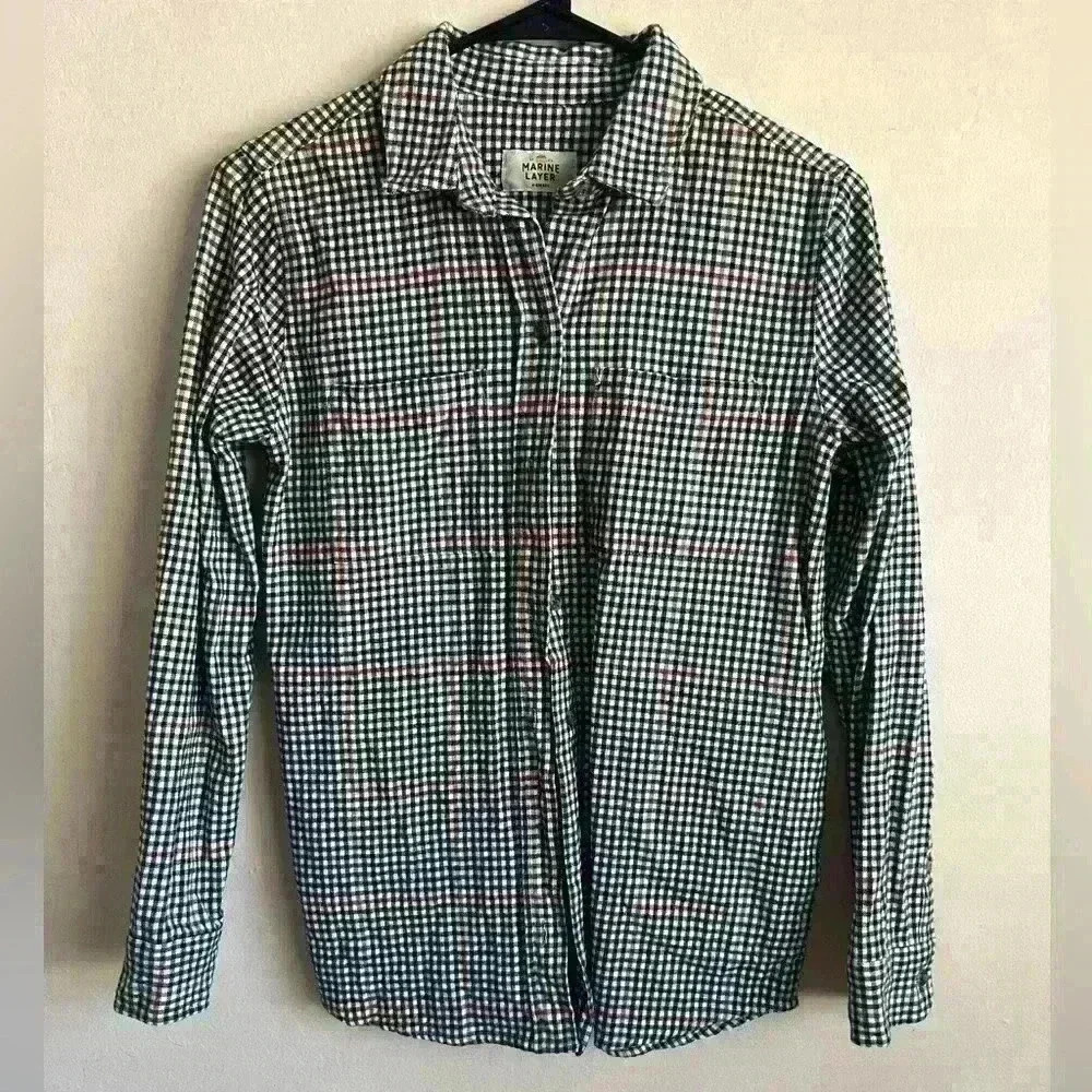 Marine layer plaid button down